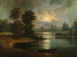 Woodland By Moonlight