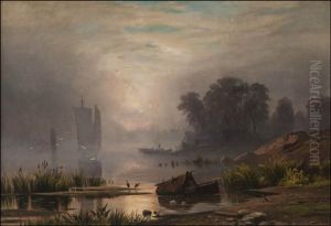 Lifting Morning Fog by Aleksandr Vasil'evich Gine