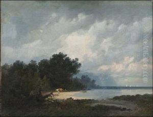 Summer Day At The Bay by Aleksandr Vasil'evich Gine