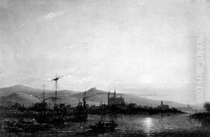 Giesenheim Und Der Johannisberg Am Rhein by Jacques Van Gingelen
