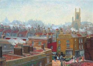 A Corner In Chelsea by Charles Ginner