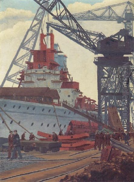The Building Of "hms The Prince Of Wales" - view 1