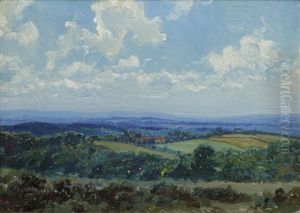 The South Downs From The Forest Ridge (pair)
