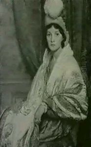 Portrait Of Mrs. Charles Knight by Louis Ginnett