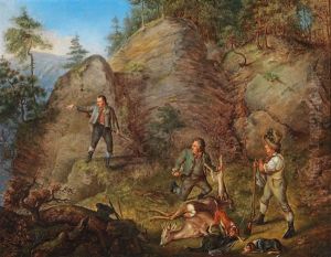 Hunting Group by Josef Ginovsky