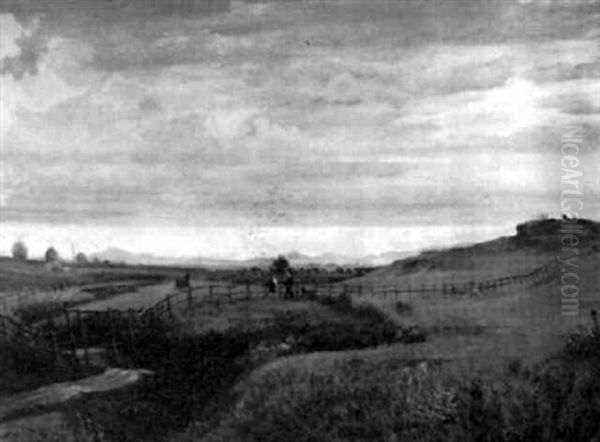 Figures In A Rural Landscape - view 1