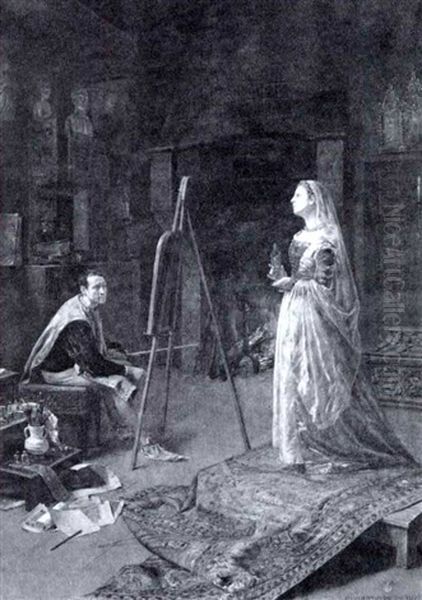The Artist And His Model - view 1