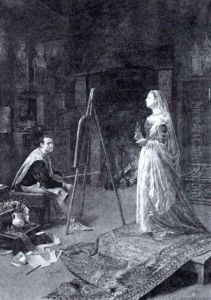 The Artist And His Model by Edoardo Gioja