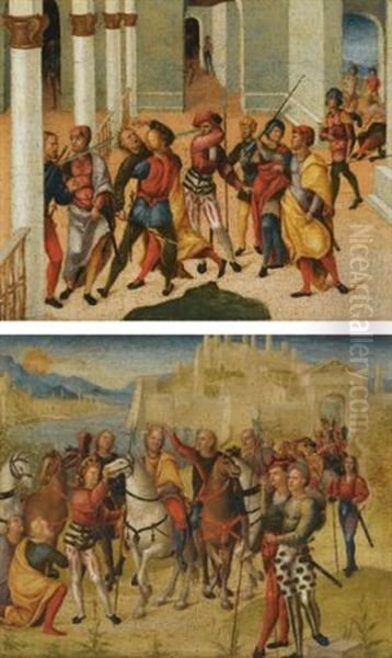 The Murder Of The Magus Smerdis (+ The Coronation Of Darius; Pair Probably From A Cassone) - view 1