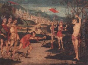 The Martyrdom Of Saint Sebastian by Niccolo II Giolfino