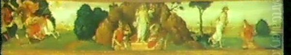 Predella Mit Der Darstellung Des Hl. Paulus, Der Auferstehung Christi Und "nolimetangere" - view 1