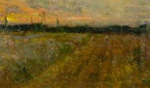 Paesaggio Con Figure by Francesco Gioli