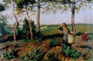 Sudliche Landschaft Mit Beerensammlerinnen Sudliche Landschaft Mit Beerensammlerinnen