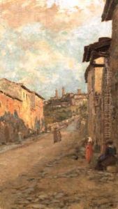 Veduta Di Volterra by Francesco Gioli