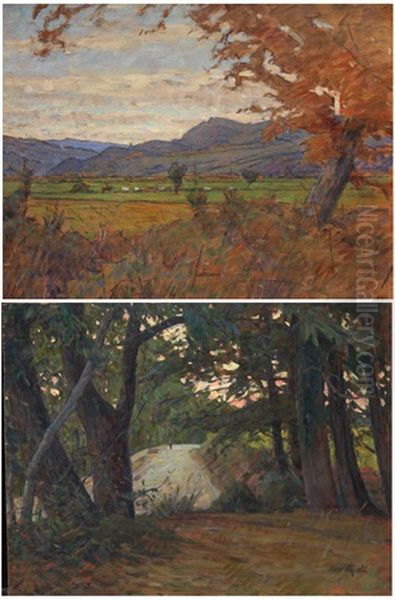 Strada Nel Bosco (+ Campagna Con Buttero E Mandria; 2 Works) - view 1
