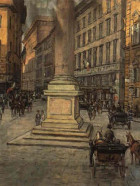 Piazza Santa Trinita A Firenze - view 1