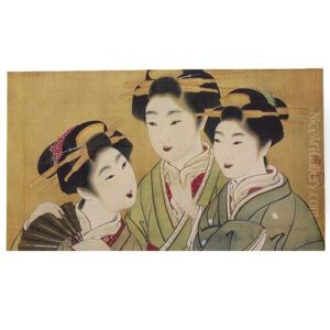 Three Beauties by Gion Seitoku