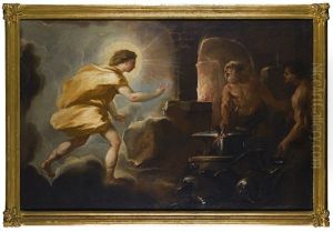 Apollo In The Forge Of Vulcan by Luca Giordano