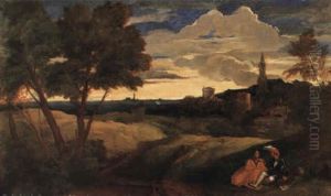 Landscape With A Pair Of Lovers by Giorgione