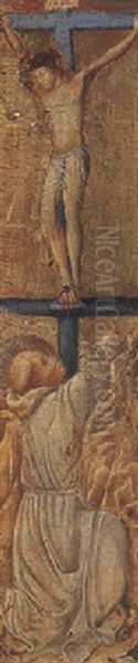 Saint Francis Of Assisi Before Christ On The Cross - view 1
