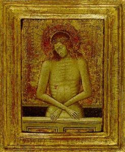 Christ As The Man Of Sorrows by Giovanni di Paolo