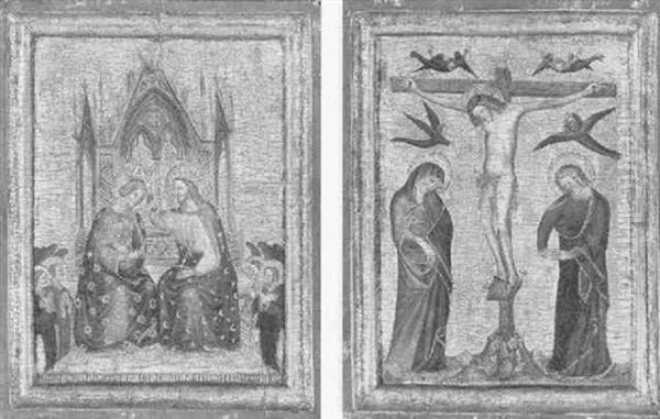 The Crucifixion The Coronation Of The Virgin - view 1