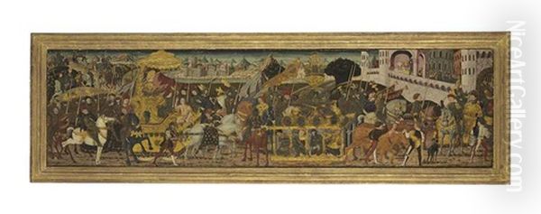 The Triumph Of Alexander The Great: A Cassone Front - view 1