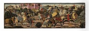 The Slaying Of Goliath (a Cassone Front) by Giovanni di ser Giovanni Guidi (see Scheggia)