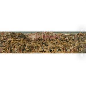 The Reduction Of Alba Longa By Tullus Hostilius by Giovanni di ser Giovanni Guidi (see Scheggia)
