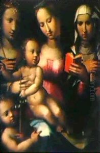 The Madonna And Child With Saints Anne, Catherine And John  Baptist