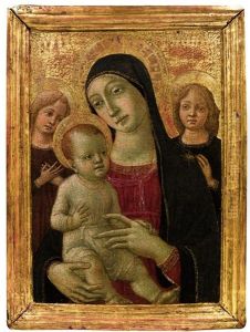 Madonna And Child With Two Angels Madonna And Child With Two Angels