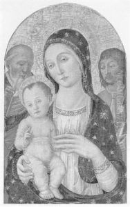 The Madonna And Child With Saint Paul And Saint James by Matteo Di Giovanni