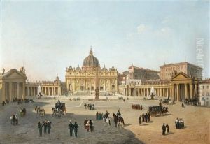La Place Saint Pierre, Rome by Vincenzo Giovannini