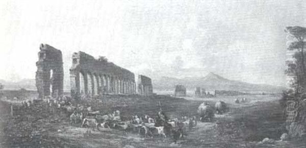 Roman Landscape With Aqueduct - view 1