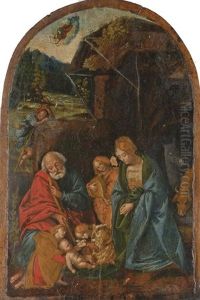Adorazione Del Bambino by Girolamo Giovenone