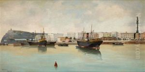 Vista Del Puerto De Barcelona