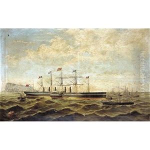 The Steamship The Great Eastern Off Gibraltar