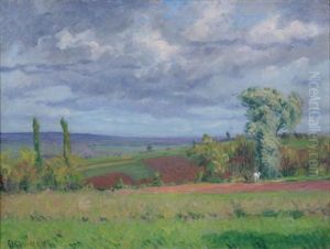 Plowing Under A Threatening Sky by Leon Giran-Max
