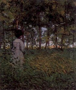 Femme Dans La Clairiere Femme Dans La Clairiere