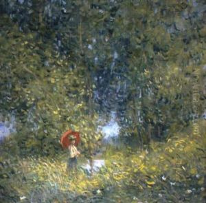 Jeune Femme A L'ombrelle