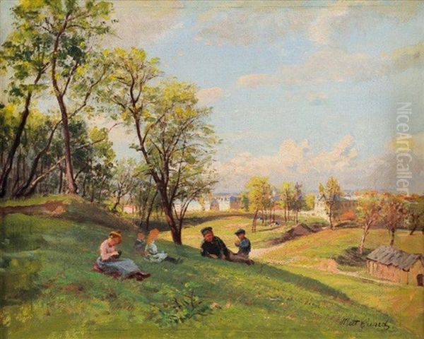 Personnages Dans Un Parc - view 1