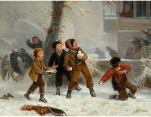 Schneeballschlacht