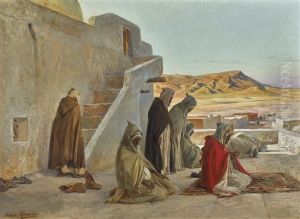 Evening Prayers by Eugene Alexis Girardet