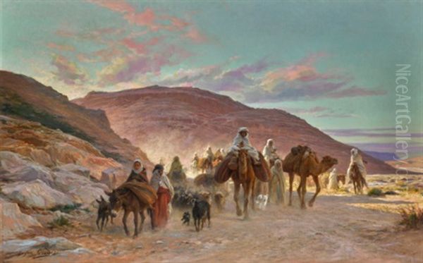 A Desert Caravan - view 1