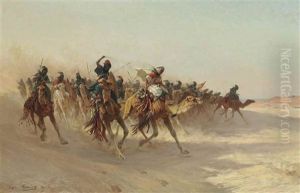 The Attack by Eugene Alexis Girardet