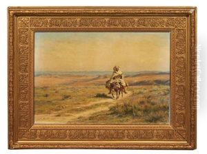 Le Joueur De Cithare Sur Sa Mule