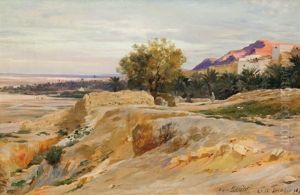 Paysage Du Sud Algerien by Eugene Alexis Girardet