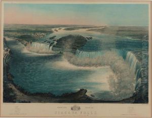 Bird's Eye View Of Niagara Falls by John Bachman