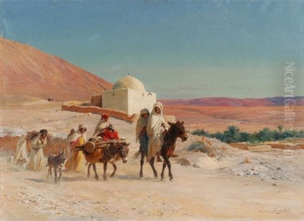 Karawane In Der Algerischen Wuste - view 1