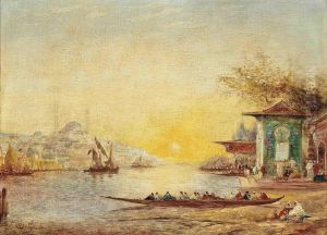 View Of The Golden Horn by Adolphe Bachmann